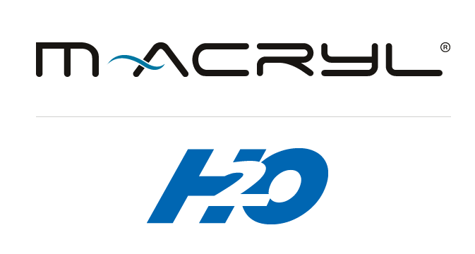 m-acryl h2o logo