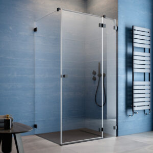 Essenza Pro Black KDJ szögletes fekete zuhanykabin