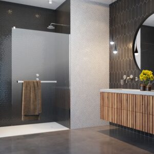 Radaway Modo New II 120 Walk-in zuhanyfal törölközőtartóval / Szigetszentmiklós