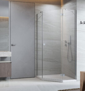 Essenza New PTJ szögletes jobbos zuhanykabin