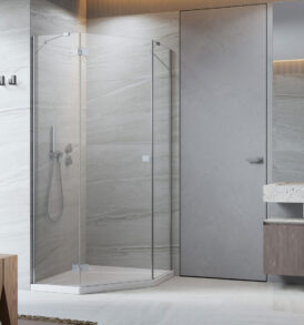 Essenza New PTJ szögletes jobbos zuhanykabin