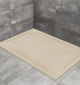 Doris F beige szögletes zuhanytálca
