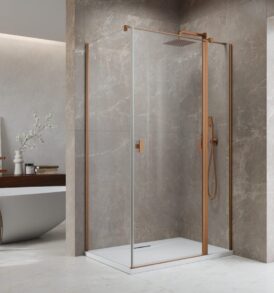Nes Brushed Copper KDJ II szögletes szálcsiszolt réz zuhanykabin